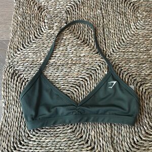Gym shark mineral sports bra in green XS